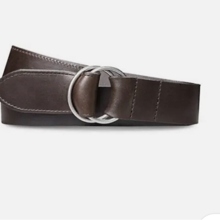 Nwt Shinola Men's Double Ring Leather Belt Dark Brown Size S — image 3 of 4